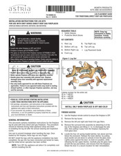 Astria Fireplaces H8707 Installation Instructions