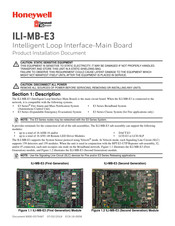 Honeywell Gamewell FCI ILI-MB-E3 Product Installation Document
