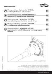 Hauff-Technik Systemdeckel HSI150 D3x80 Installation Instructions Manual