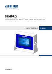 Dini Argeo 6116PRO Use Instructions