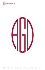 AGD Andante Operating Manual
