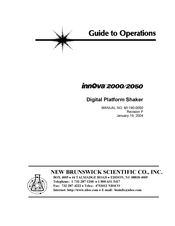 NEW BRUNSWICK SCIENTIFIC Innova 2050 User Manual