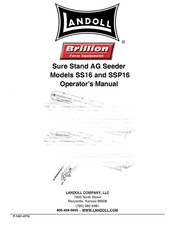 Landoll Brillion SS16 Operator's Manual