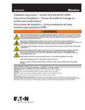 Metalux SSRK Installation Instructions Manual