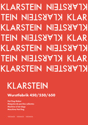 Klarstein Wurstfabrik 550 Manual