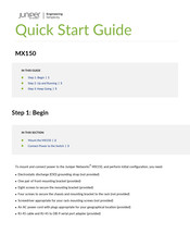 Juniper MX150 Quick Start Manual