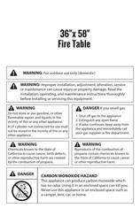 RST Milo Fire Table Assembly Instructions Manual