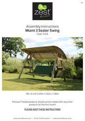 Zest 4 Leisure Miami 15216 Assembly Instructions Manual