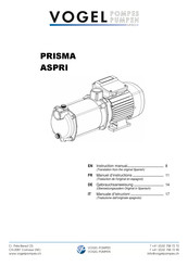 Vogel Prisma Series Instruction Manual