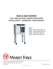 Market Forge Industries 8092 Installation Operation & Maintenance