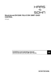 Haas+Sohn EN13240 Installation And Operating Manual