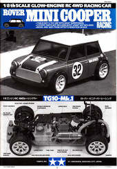 Tamiya Rover Mini Cooper Racing TG10-Mk.1 Assembly Instructions Manual