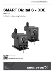 Grundfos SMART Digital S-DDE Installation And Operating Instructions Manual