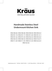 Kraus KHU100-26 Installation Manual
