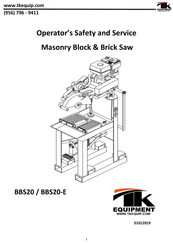 TK BBS20-E Operator's Safety And Service