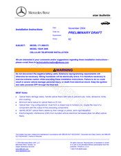 Mercedes-Benz 171.456 2005 Installation Instructions Manual