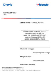 Webasto Diavia SANTANA XL Fitting Instructions Manual