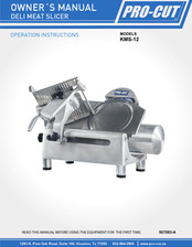 Pro-Cut KMS-12 Owner's Manual