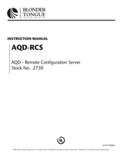 Blonder tongue AQD-RCS Instruction Manual