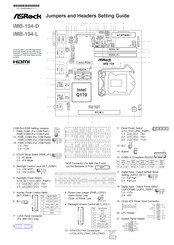 ASROCK IMB-194-D Jumpers And Headers Setting Manual