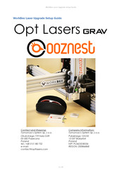 Opt Lasers ooznest WorkBee Setup Manual