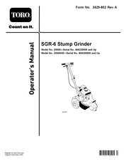 Toro SGR-6 Operator's Manual