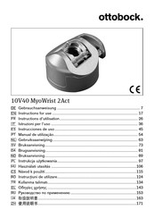Otto Bock 10V40 MyoWrist 2Act Instructions For Use Manual