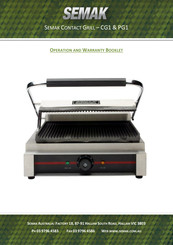 SEMAK CG1 Operation And Warranty Booklet