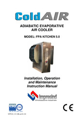 Impresind Cold AIR FPA KITCHEN 5.0 Installation, Operation And Maintenance Instructions Manual