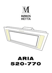 Roroshetta ARIA 520-770 Installation Instructions Manual
