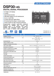 Lem Elettronica DSP30-4G Manual
