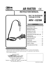 Lobtex Lobster ARV-025M Instruction Manual