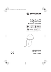 WERMA Signaltechnik Ex-Signal horn 750 Instructions For Use Manual