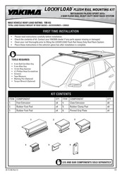 Yakima LockNLoad Flush Rail Mounting Kit Quick Start Manual
