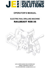 JEI DRILLING & CUTTING SOLUTIONS RAILBEAST RDE-36 Operator's Manual
