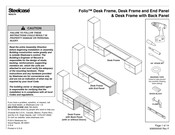 Steelcase Folio Desk Frame with Back Panel Manual
