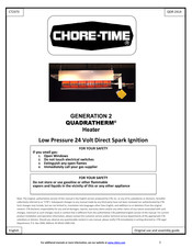 Chore-Time Generation 2 QUADRATHERM QUADRADIANT Manual
