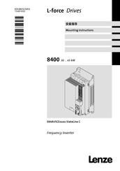 Lenze StateLine C E84AVSCE3034 X Series Mounting Instructions