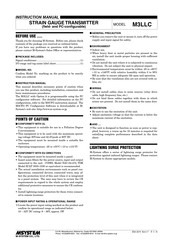 M-System M3LLC Instruction Manual