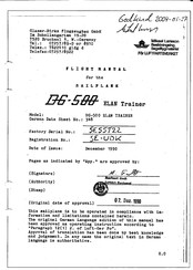 Glaser-Dirks DG-500 ELAN Trainer Flight Manual