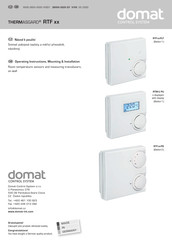 domat THERMASGARD RTF KTY81-210 Series Operating Instructions, Mounting & Installation