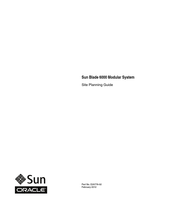 Sun Oracle Sun Blade 6000 Site Planning Manual
