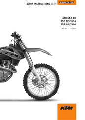 KTM 450 SX-F EU 2014 Setup Instructions