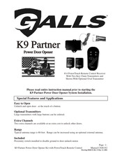Galls K9 Partner Instruction Manual