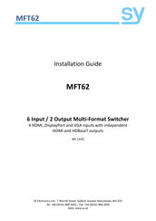 SY MFT62 Installation Manual