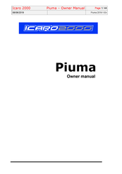 ICARO 2000 Piuma Series Owner's Manual