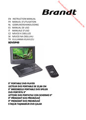 Brandt BDVDP49 Instruction Manual