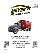 Meyer Formula F1015 Owner/Operator’s Manual & Parts Book