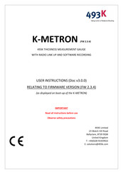493K K-METRON User Instructions