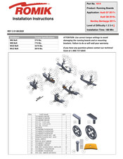 Romik 1014 Installation Instructions Manual